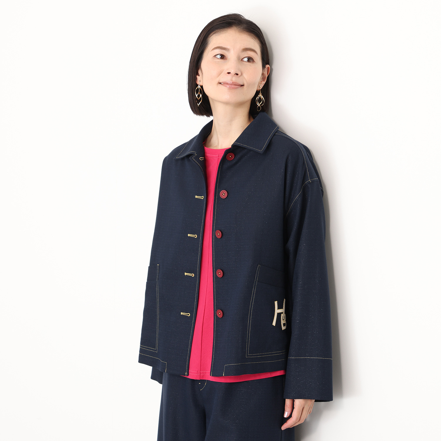 ハヤマ　ブリーズ 刺しゅう入り ジャケット