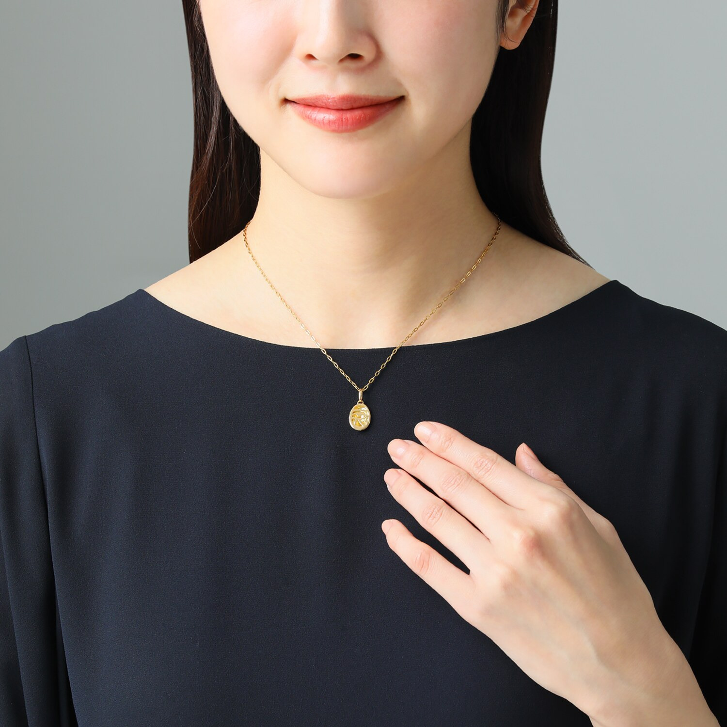 マシュリク １８Ｋ ダイヤモンド スカラベモティーフ ペンダント