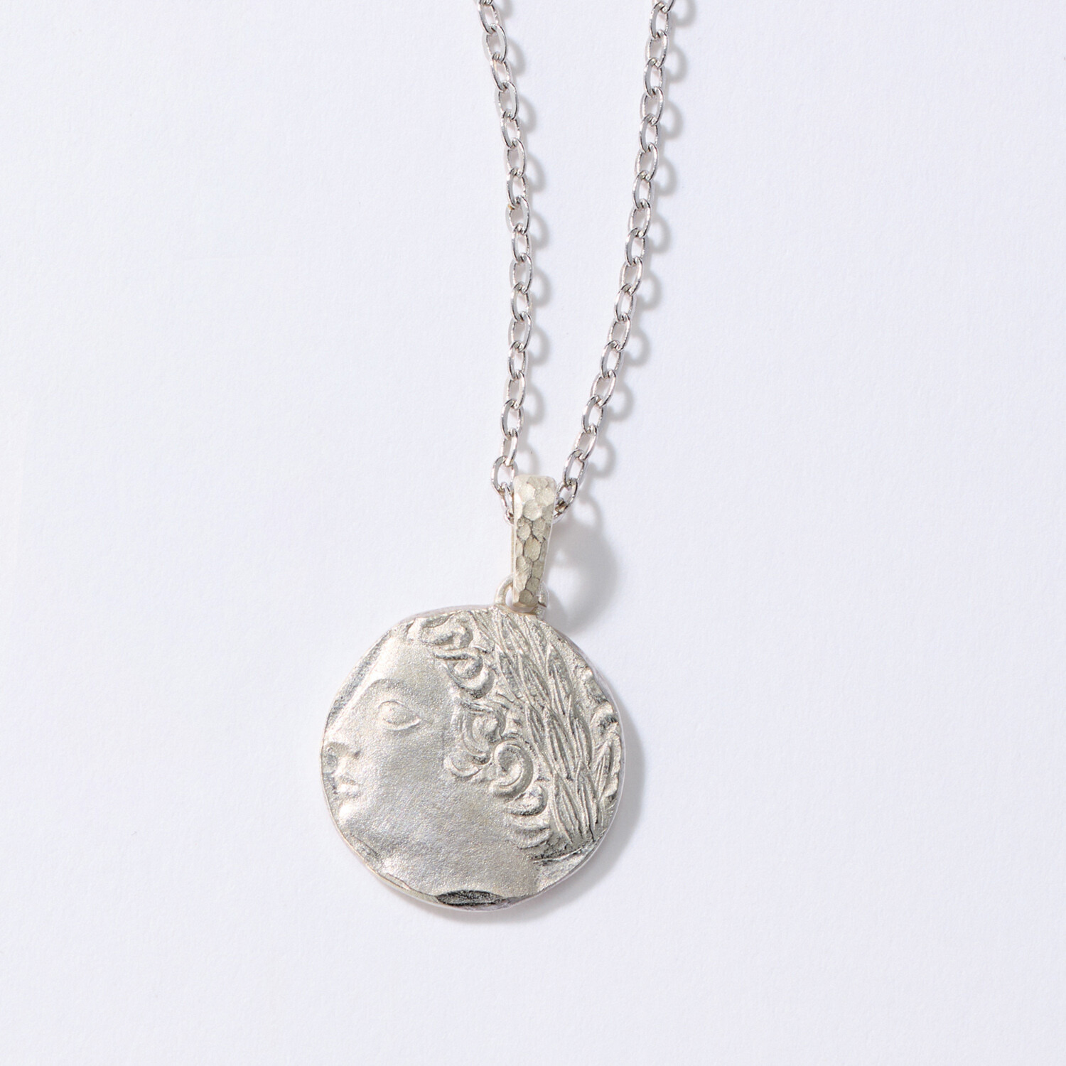 マシュリク 純プラチナ リバーシブルデザイン コイン型ペンダント