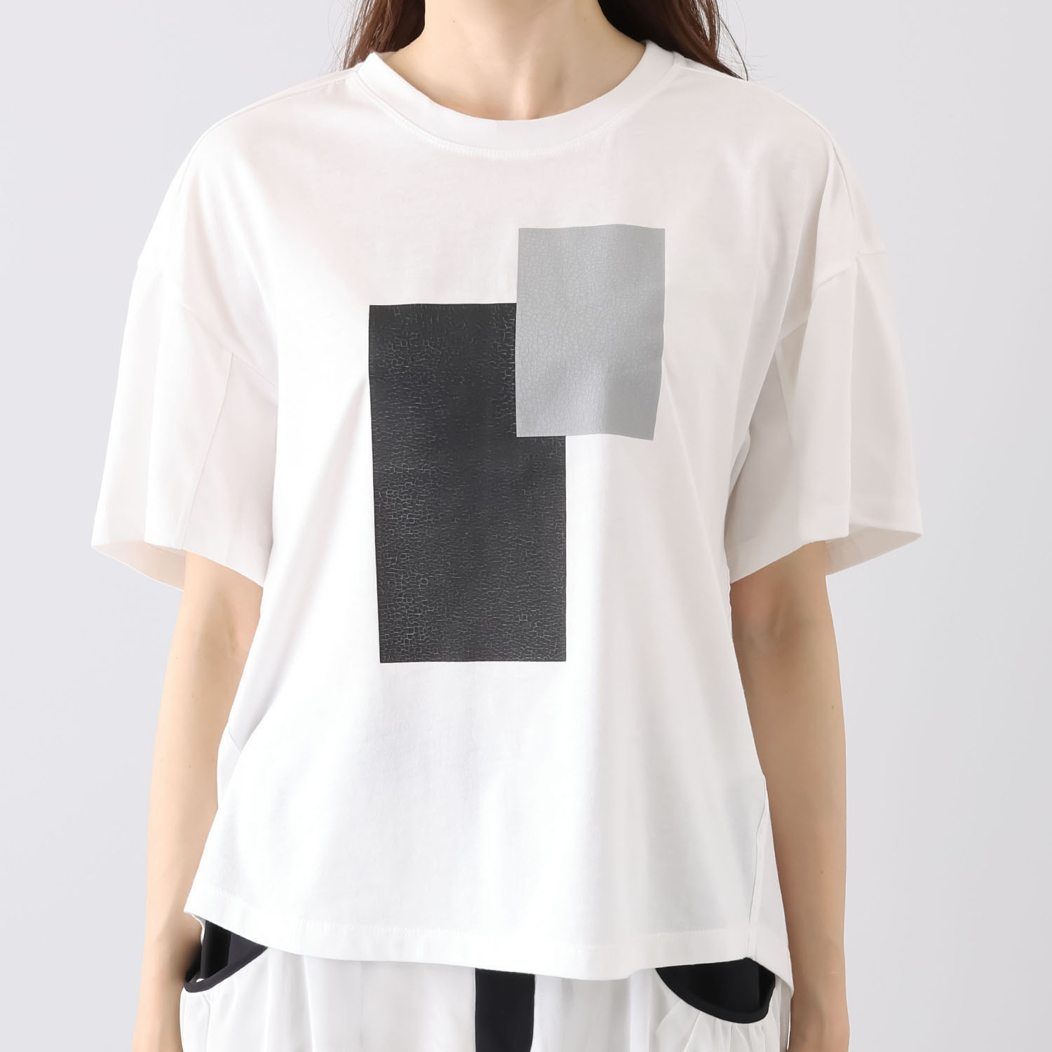 ヨウゾウカタブキ クラックプリント Ｔシャツ