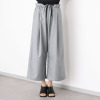 ヨウゾウカタブキ ダブルウエスト 配色アクセント イージーワイドパンツ