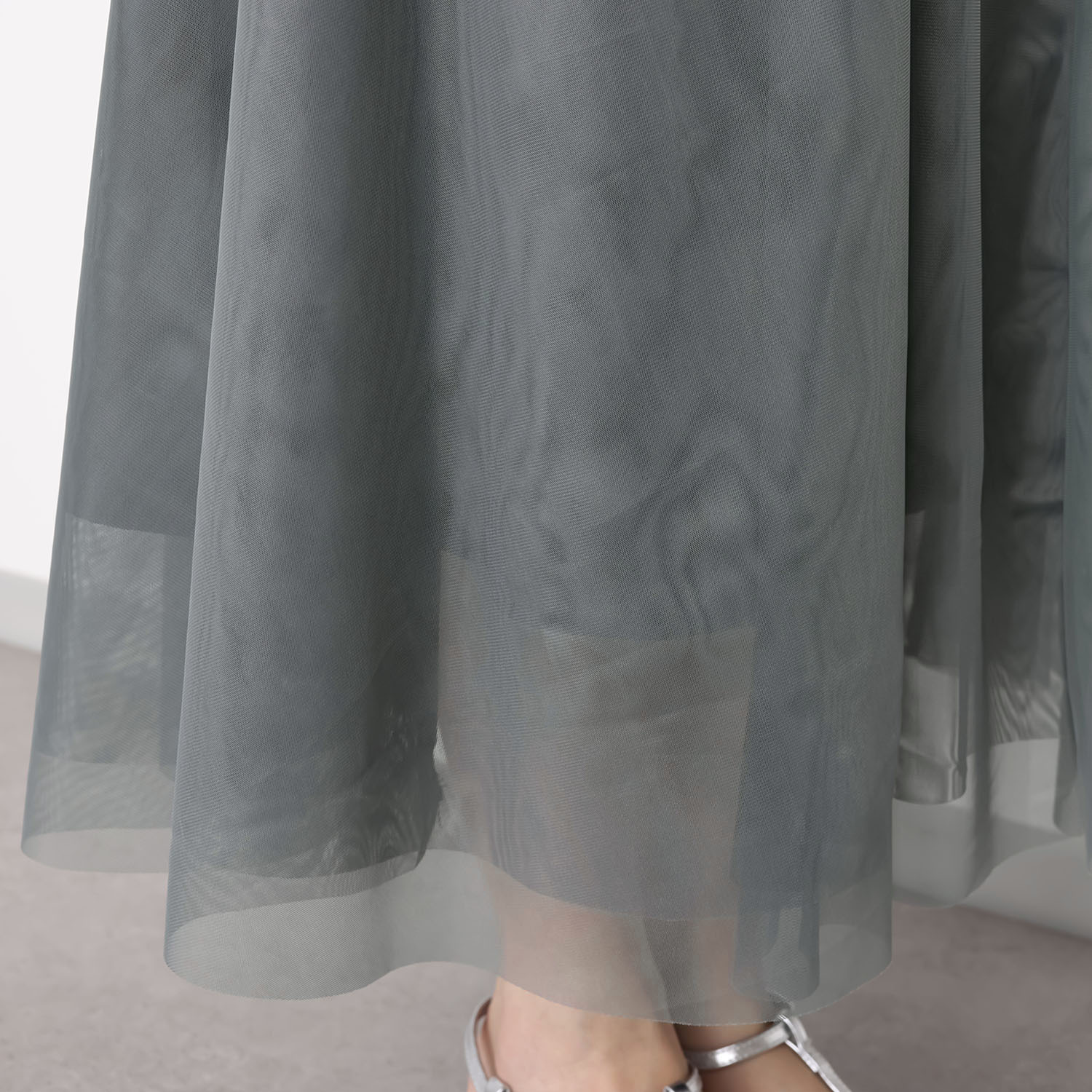 ヨウゾウカタブキ チュールレイヤード デザインスカート