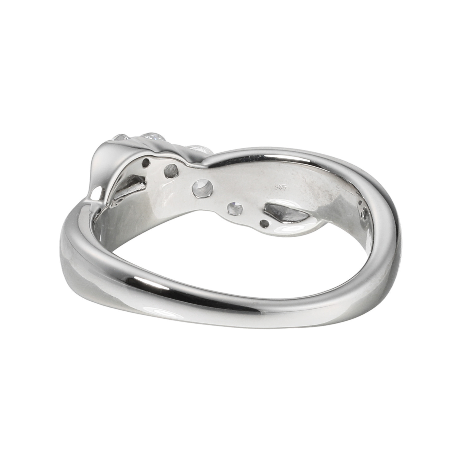 ステングレイス サージカルステンレス プレシオサ社製ＣＺ ソフトウェーブスパークル リング