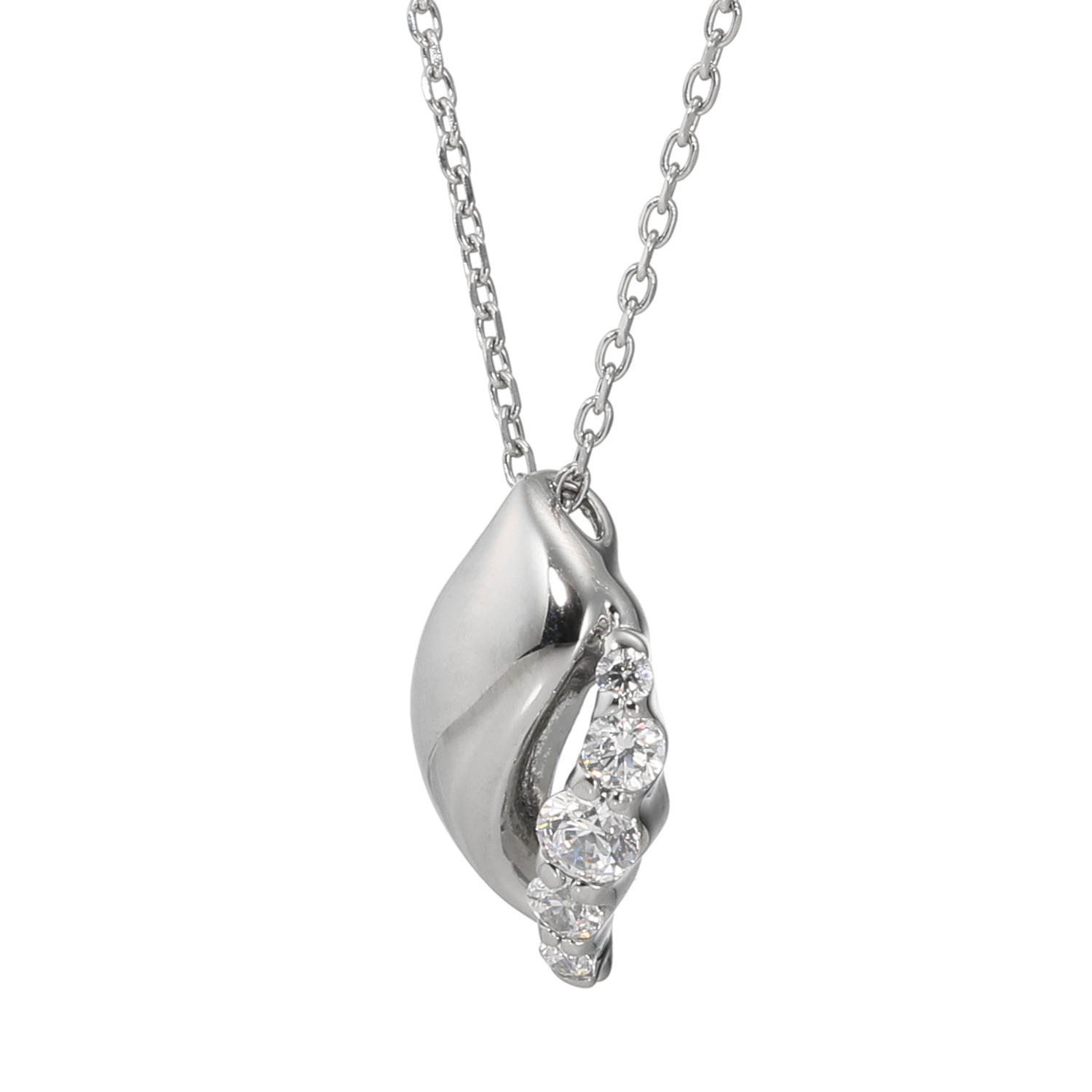 ステングレイス サージカルステンレス プレシオサ社製ＣＺ ソフトウェーブスパークル ネックレス