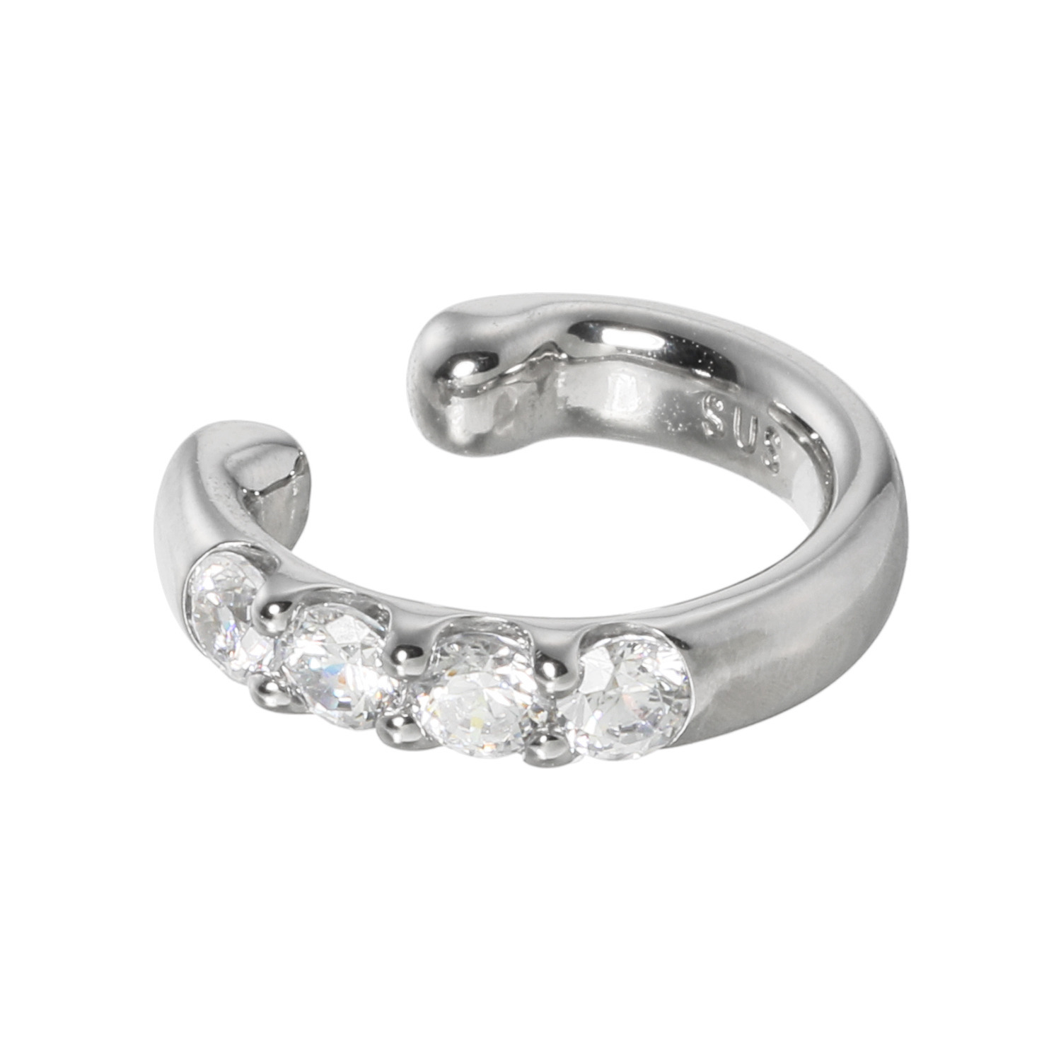 ステングレイス サージカルステンレス プレシオサ社製ＣＺ リバーシブル 片側用イヤーカフ