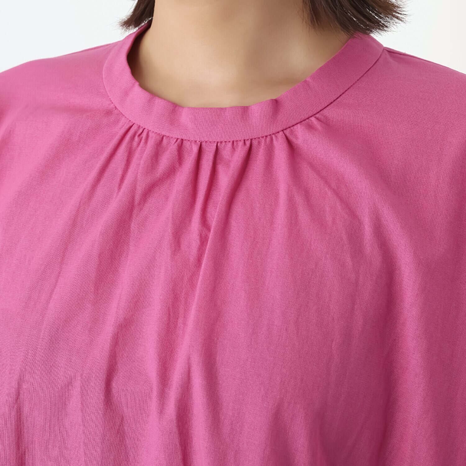 プーカ コットンリネン バルーンスリーブ ワンピース