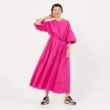 プーカ コットンリネン バルーンスリーブ ワンピース