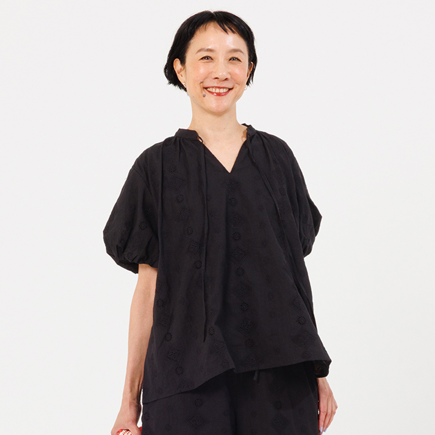 プーカ 綿１００％総レース ブラウス