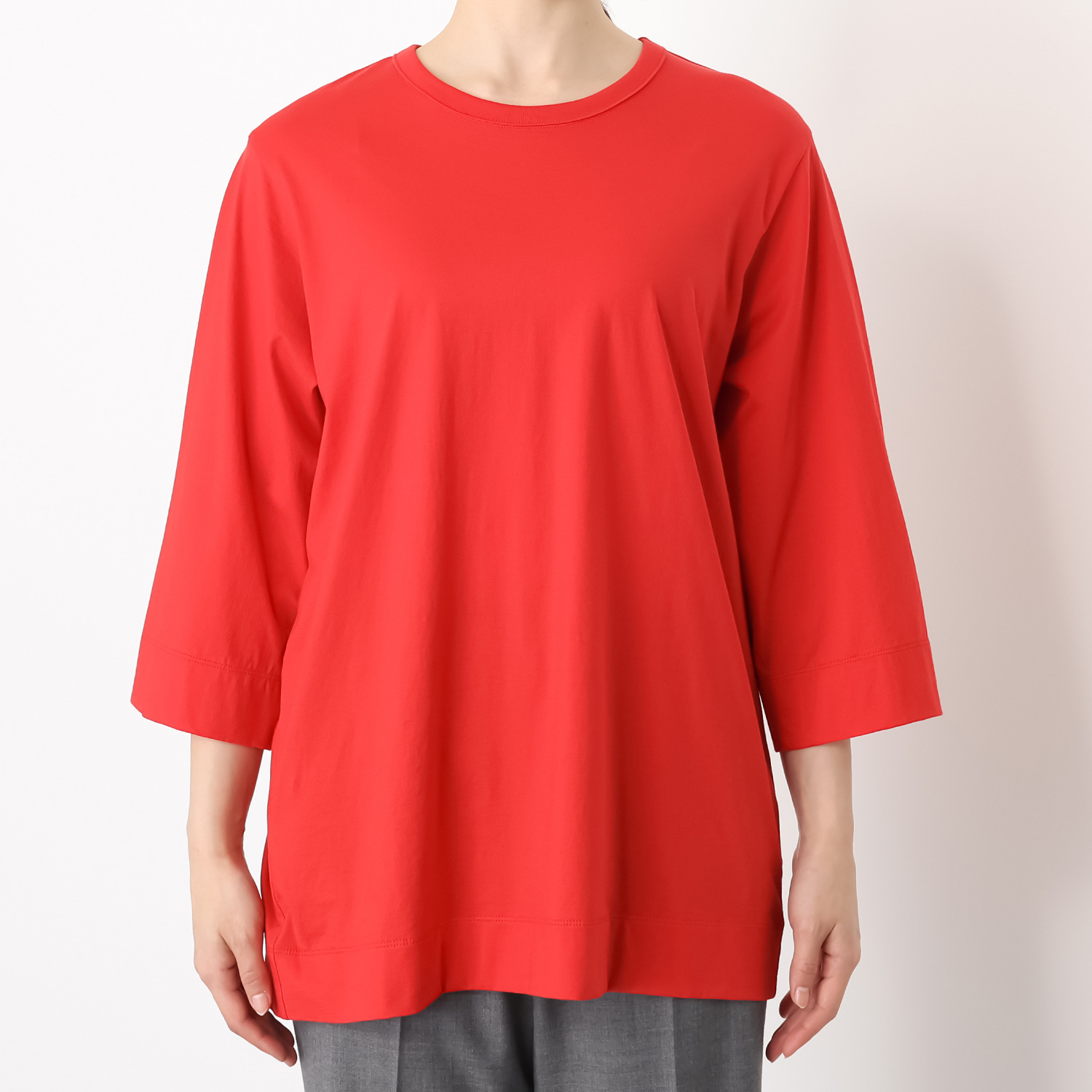 エイガールズ スビン綿混 ＬＯＴＵＳ　ＨＡＮＥ チュニック