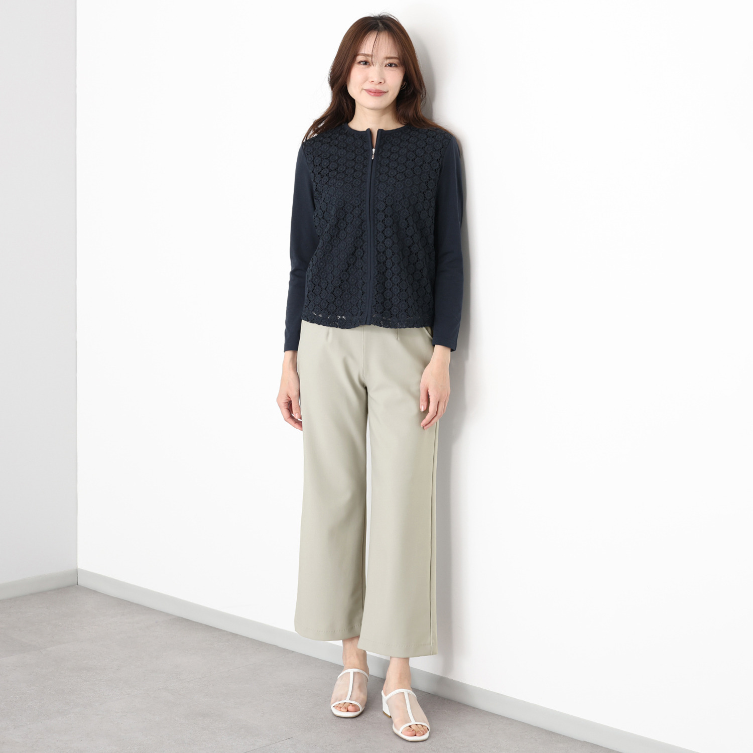 メゾン馬里邑 日本製 ロイカ（Ｒ）使用 ストレッチパンツ