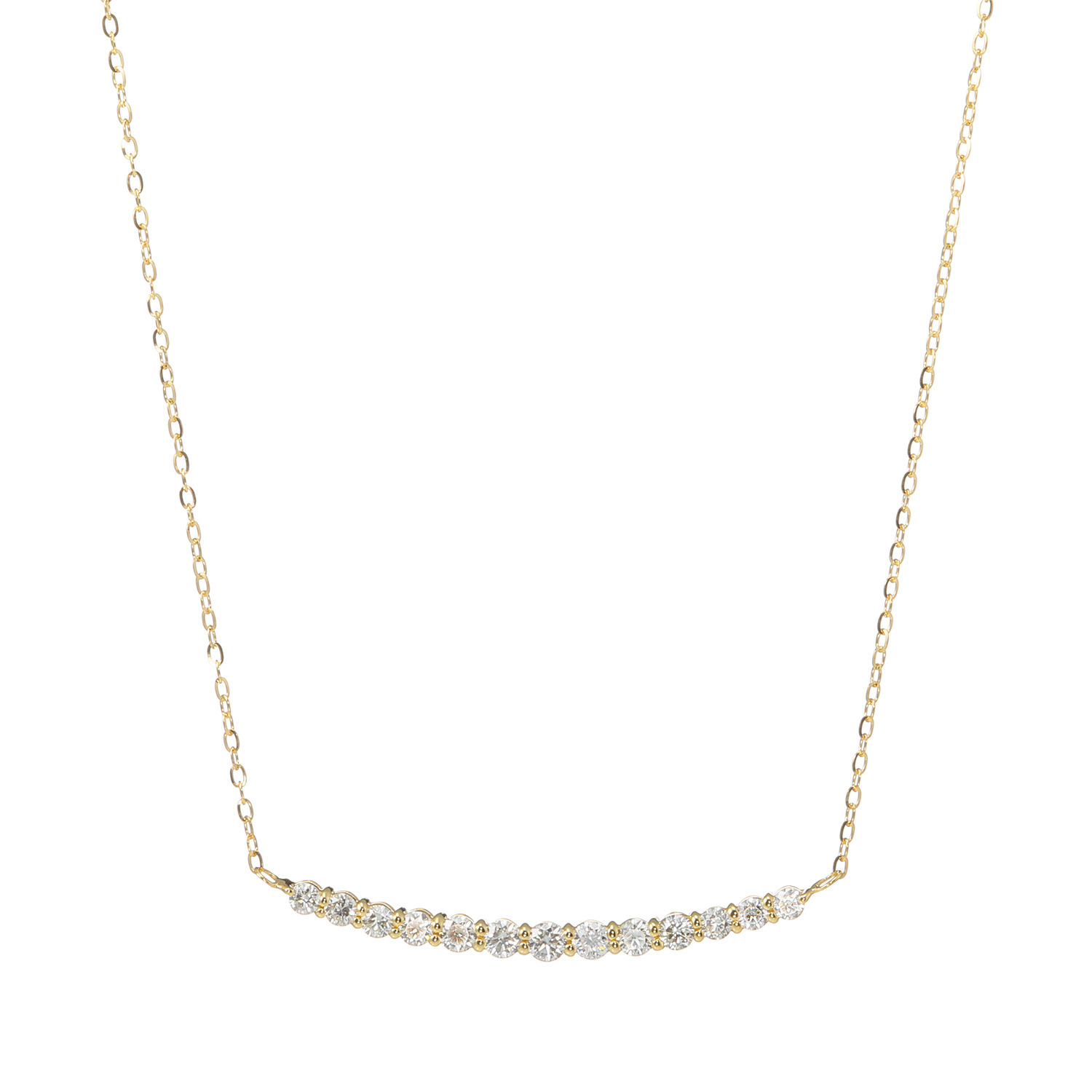 ディーラリエ ダイヤモンド ラインデザイン ネックレス