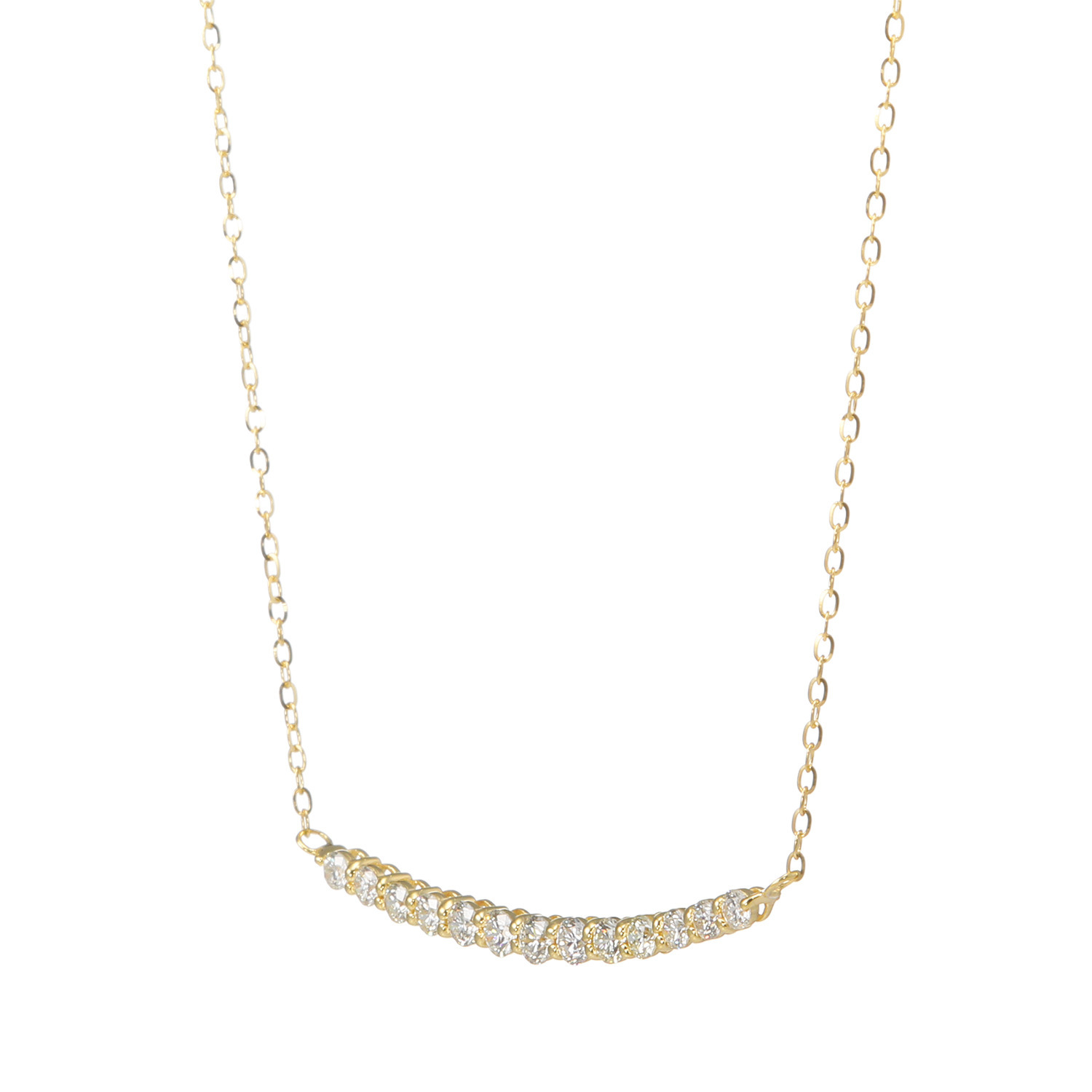 ディーラリエ ダイヤモンド ラインデザイン ネックレス