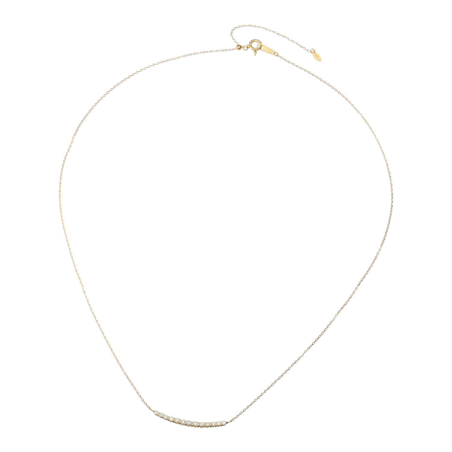 ディーラリエ ダイヤモンド ラインデザイン ネックレス