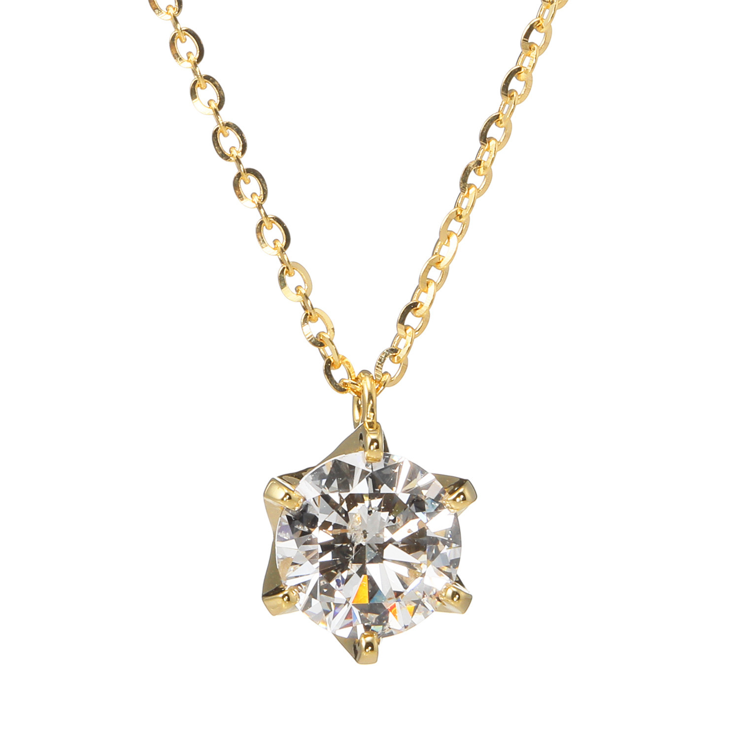 ディーラリエ １カラットＵＰ ダイヤモンド ネックレス ＜鑑定書付＞