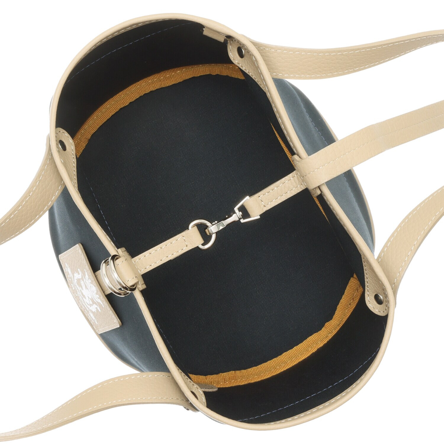 エーディーエムジェイ イタリアンファブリック バスケットトートバッグ