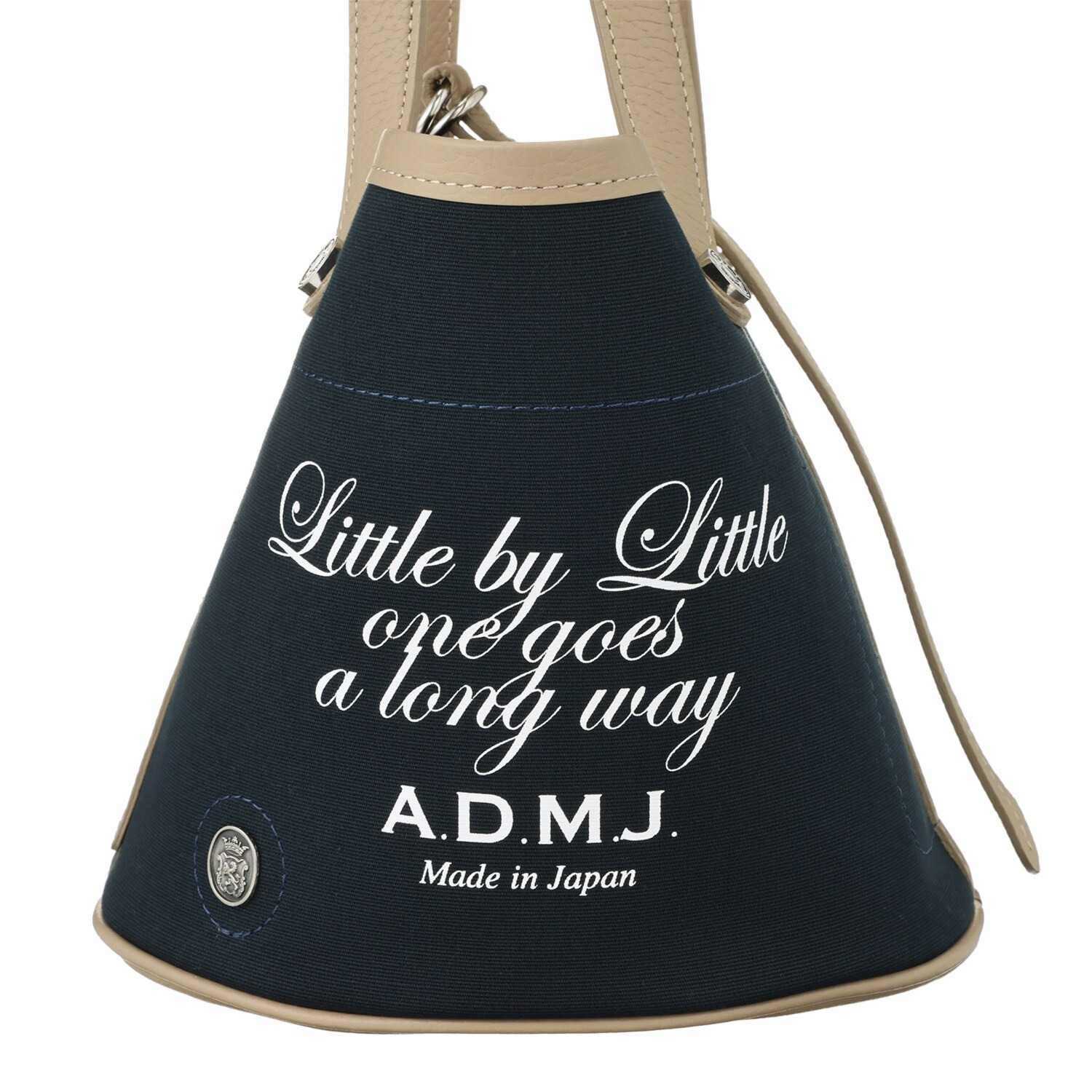 エーディーエムジェイ イタリアンファブリック バスケットトートバッグ