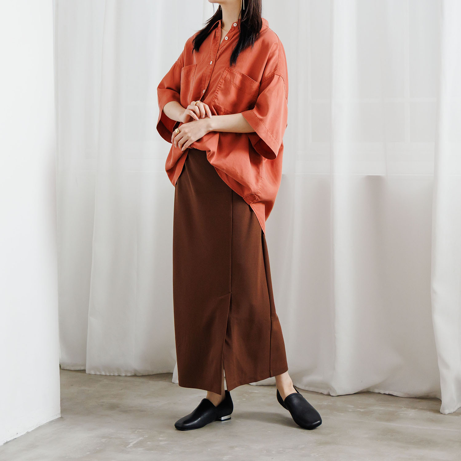 卑弥呼 驚きのフィット感 シープストレッチレザー すっと履けるパンプス