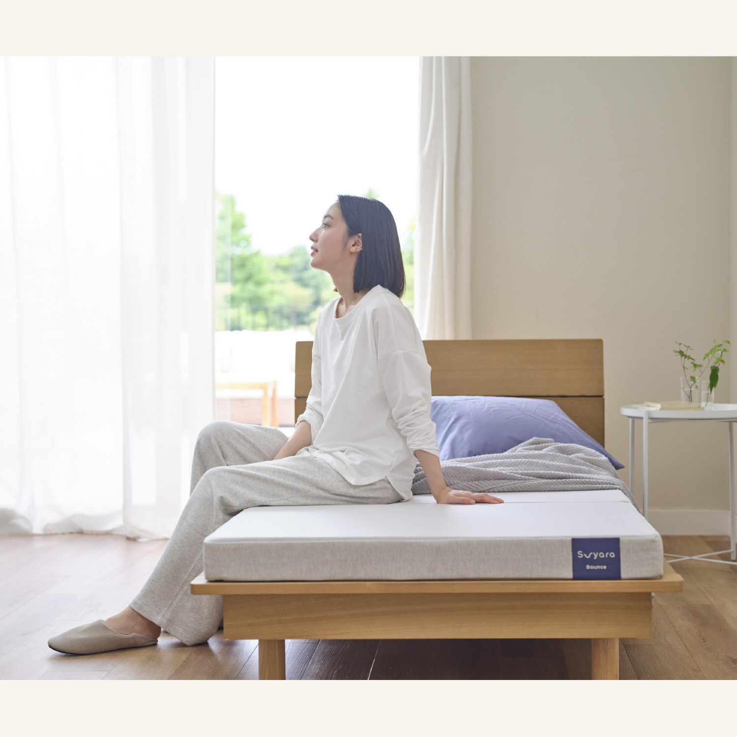 ｎｉｓｈｉｋａｗａ スヤラ　バウンス 三つ折りマットレス ＜９ｃｍ厚・シングル＞