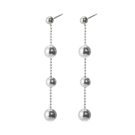 ジューカトル ボールチェーン ピアス