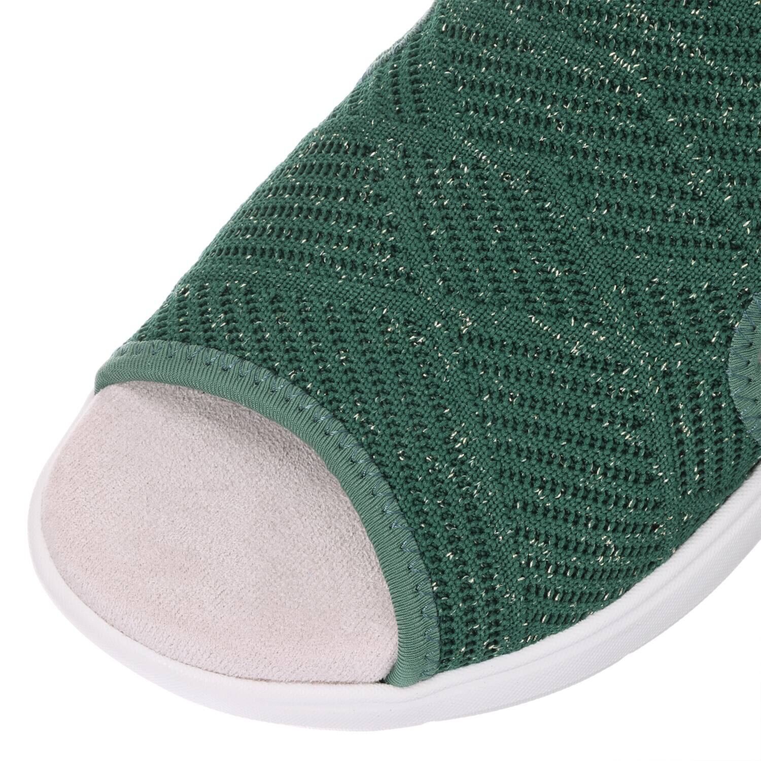 アルファキュービック スリッポンみたいに履ける ラメニット 軽量サンダル