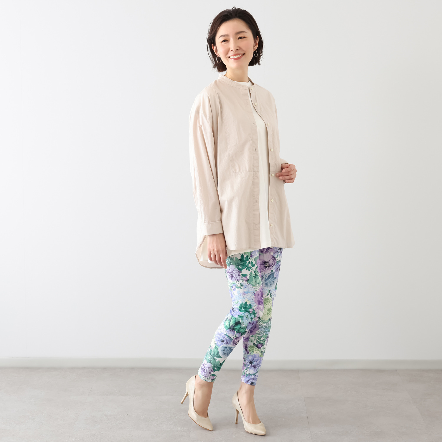 ダイア　アロー 日本製 転写プリント レギンスパンツ