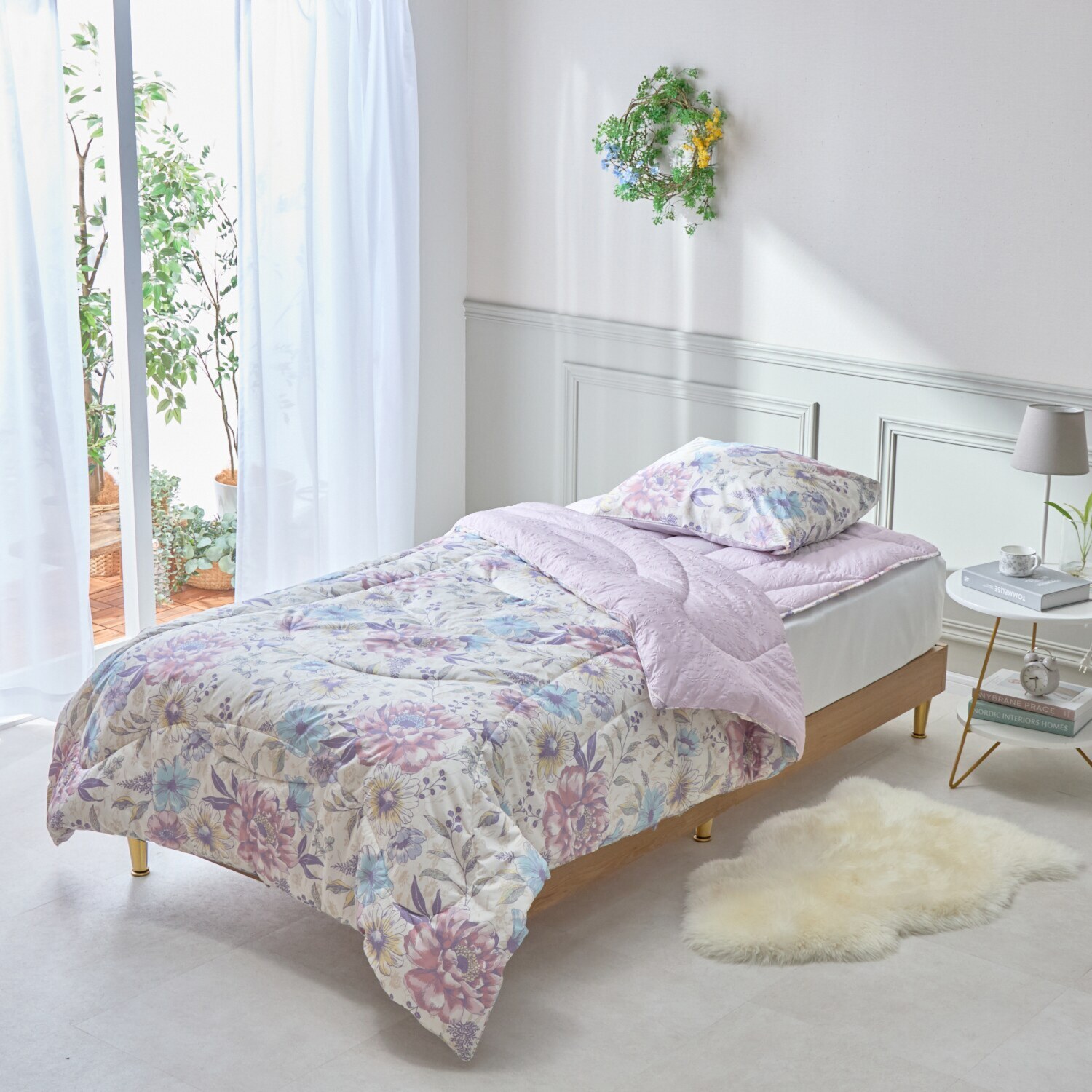 モリリン メルティーリッチダウン ほこりが出にくい 防ダニ・ウォッシャブル ふわもちケット ＜ダブル＞