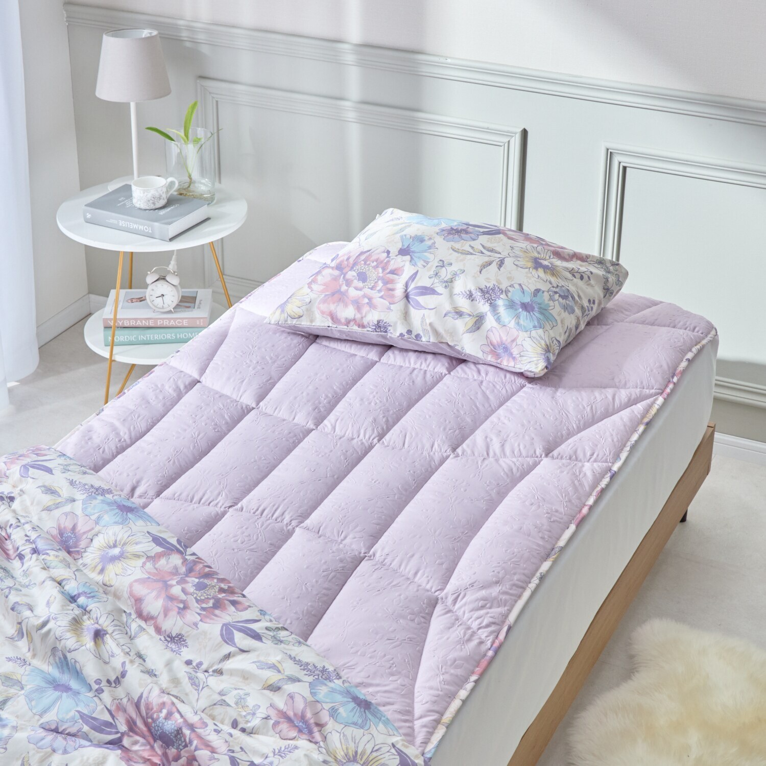 モリリン メルティーリッチダウン ほこりが出にくい 防ダニ・ウォッシャブル ふわもち敷きパッド ＜シングル＞