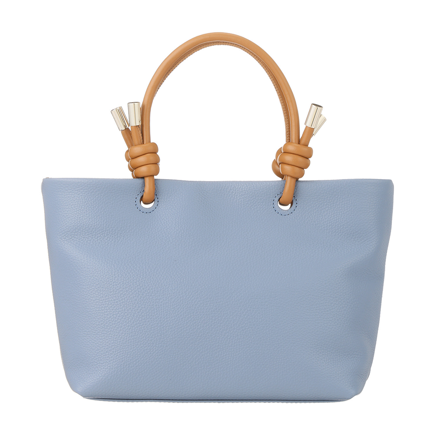 モーダプリンチペ はっ水 牛革シュリンク ノードハンドル ミディアムトートバッグ