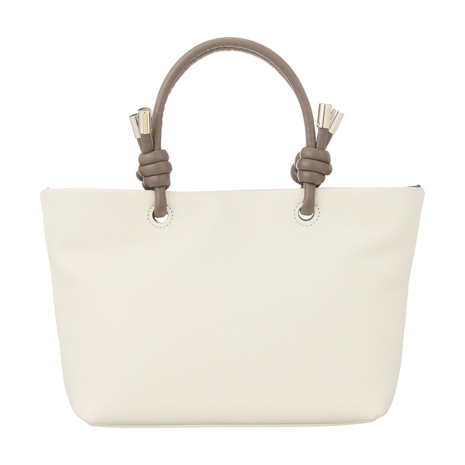 モーダプリンチペ はっ水 牛革シュリンク ノードハンドル ミディアムトートバッグ