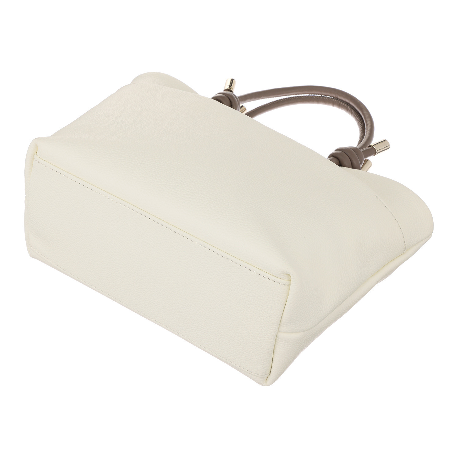 モーダプリンチペ はっ水 牛革シュリンク ノードハンドル ミディアムトートバッグ