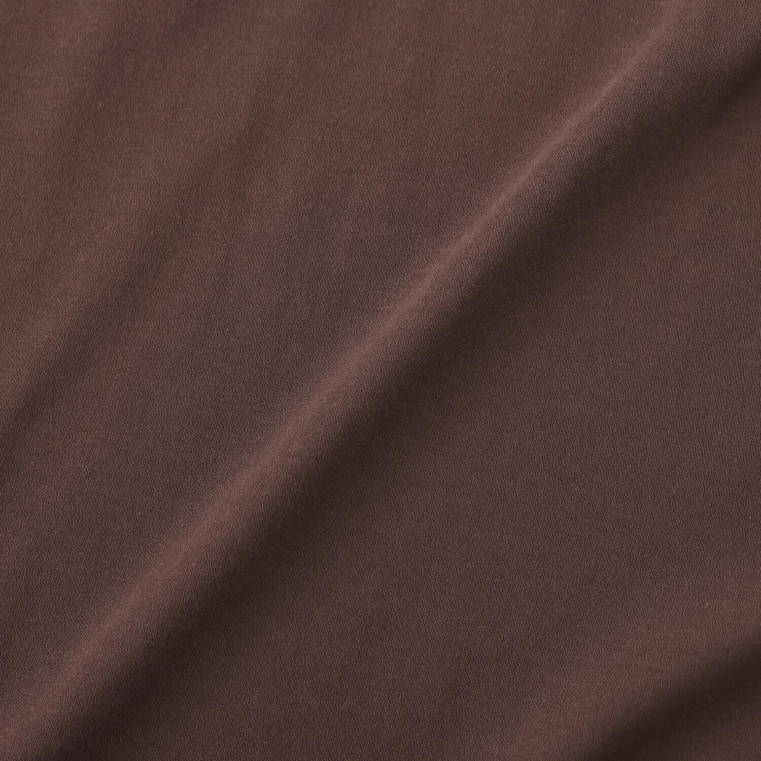 オーエヌオー 創業１００年の傑作 カルミヤコットン ガス焼き加工で艶仕上げ さらっと柔らかい ドレーププルオーバー