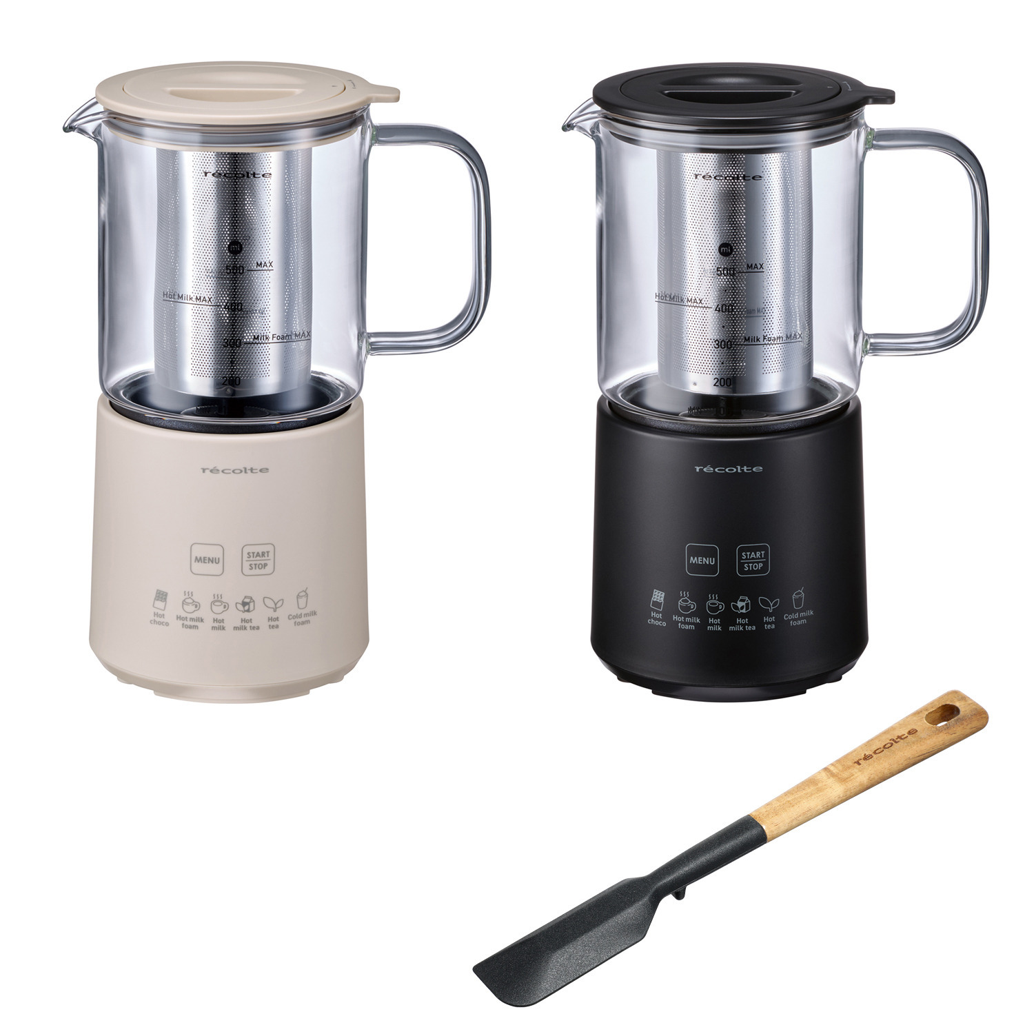レコルト ６つのモード搭載で おうちでカフェ気分♪ カップ型ドリンクメーカー “ホットチョコ＆ 　ミルクフォーマー” ＲＭＴ−３　特別セット