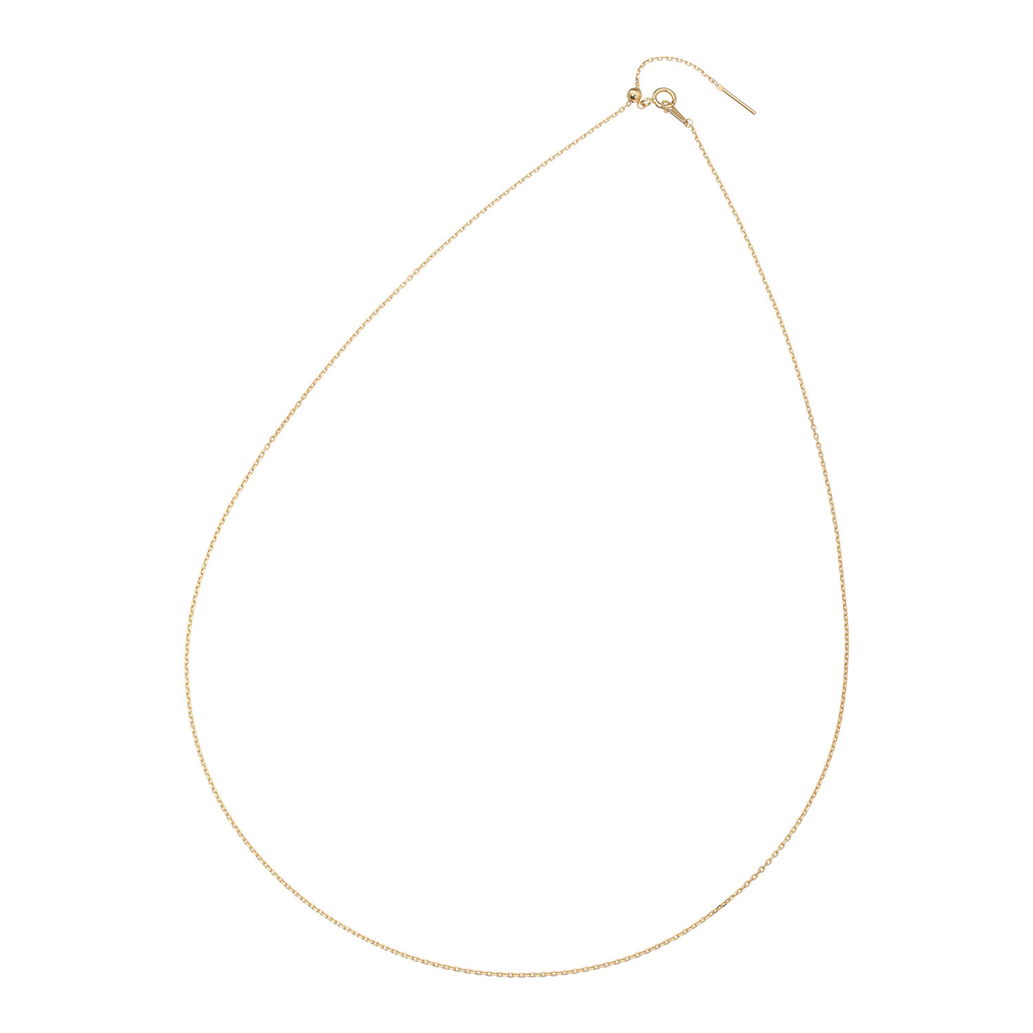 フェルーチェ １０Ｋ シャイニーケーブル チェーンネックレス