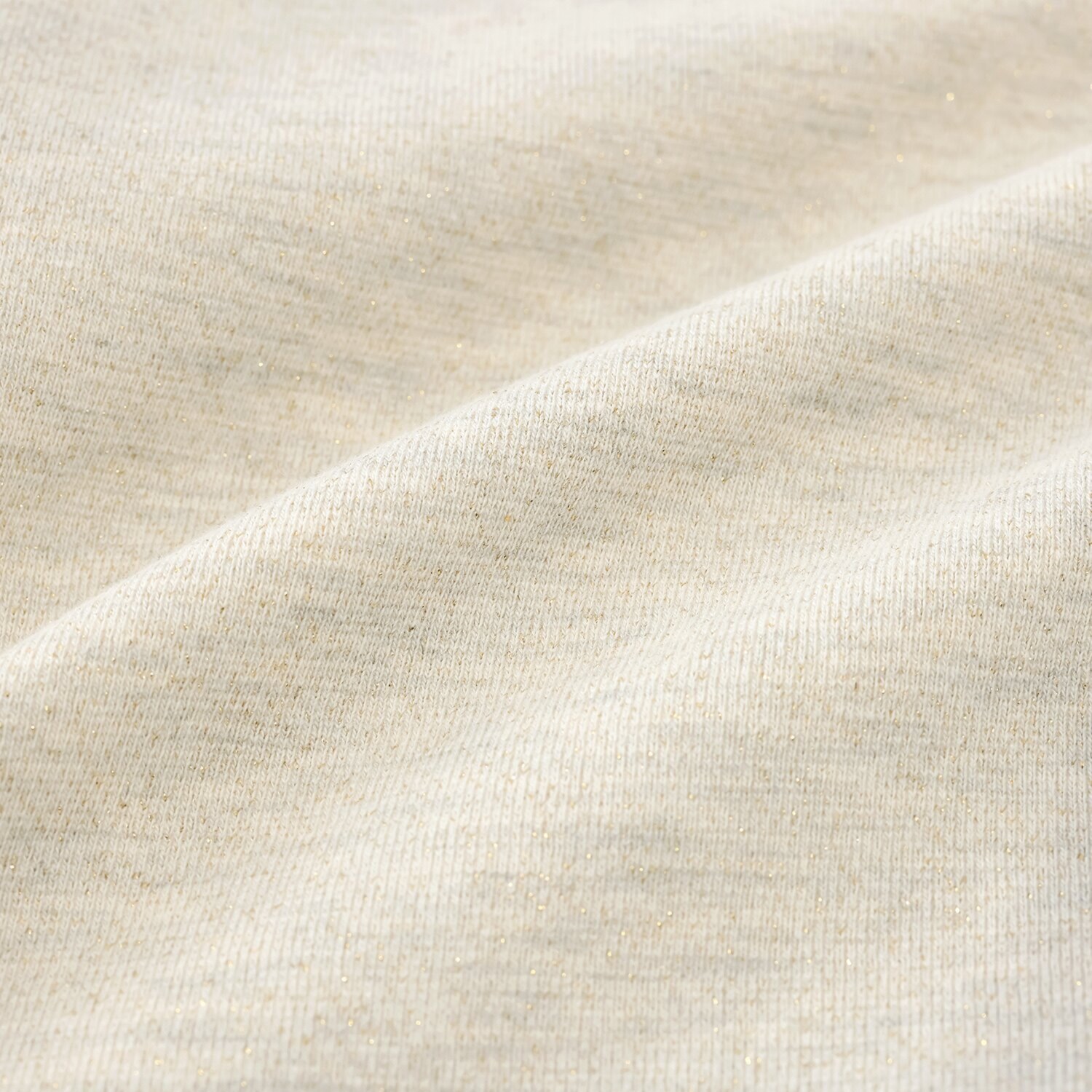 シーン ラメ裏毛 ロゴ刺しゅうプルオーバー