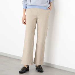シーン コットン混 ツイルストレッチ ストレートパンツ
