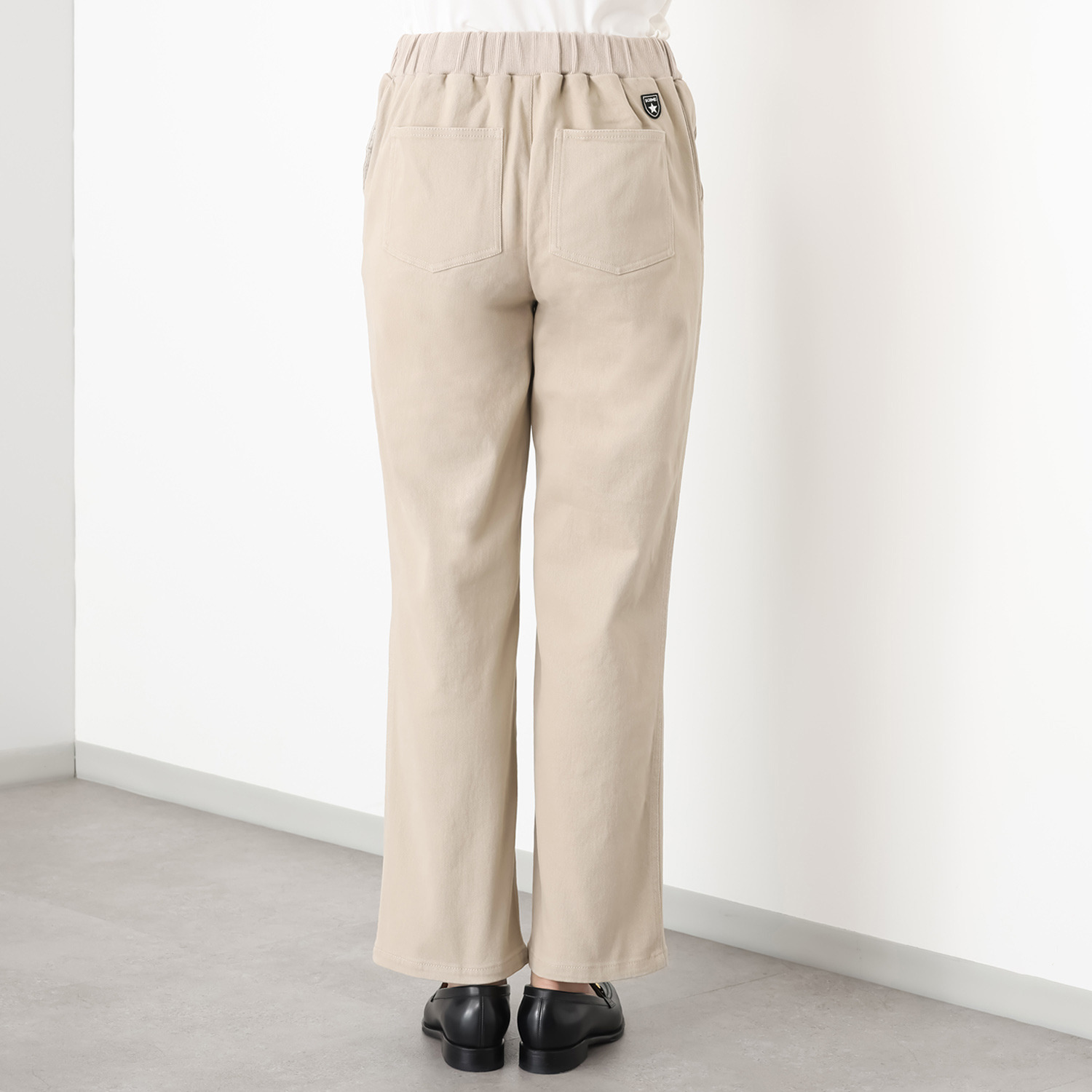 シーン コットン混 ツイルストレッチ ストレートパンツ