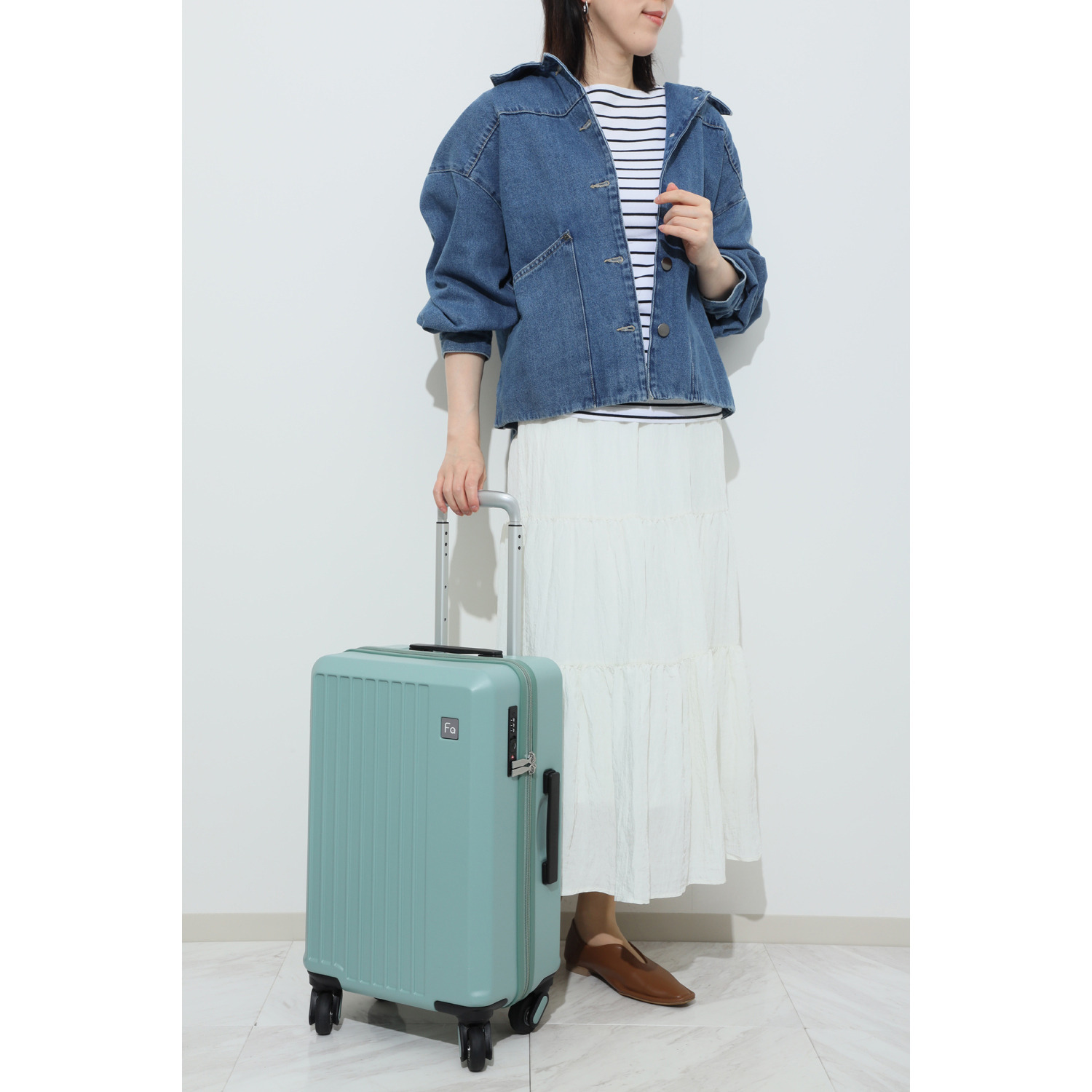 フリクエンター “リエーヴェ” 衝撃緩衝 スーツケース４８ｃｍ 旅行ポーチ７点セット ＜機内持ち込み可＞