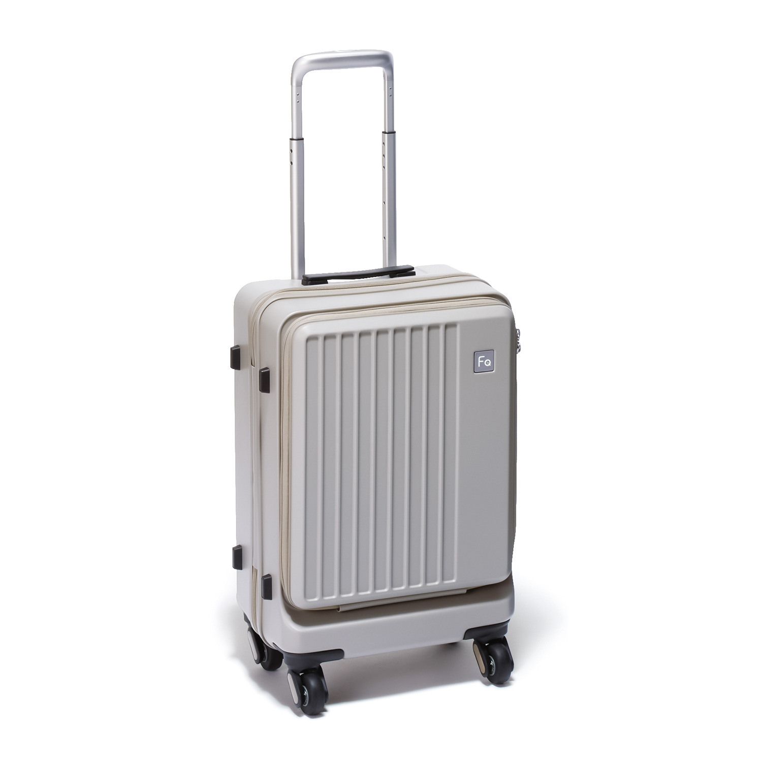 フリクエンター “リエーヴェ” 衝撃緩衝 フロントオープン スーツケース４８ｃｍ 旅行ポーチ７点セット ＜機内持ち込み可＞