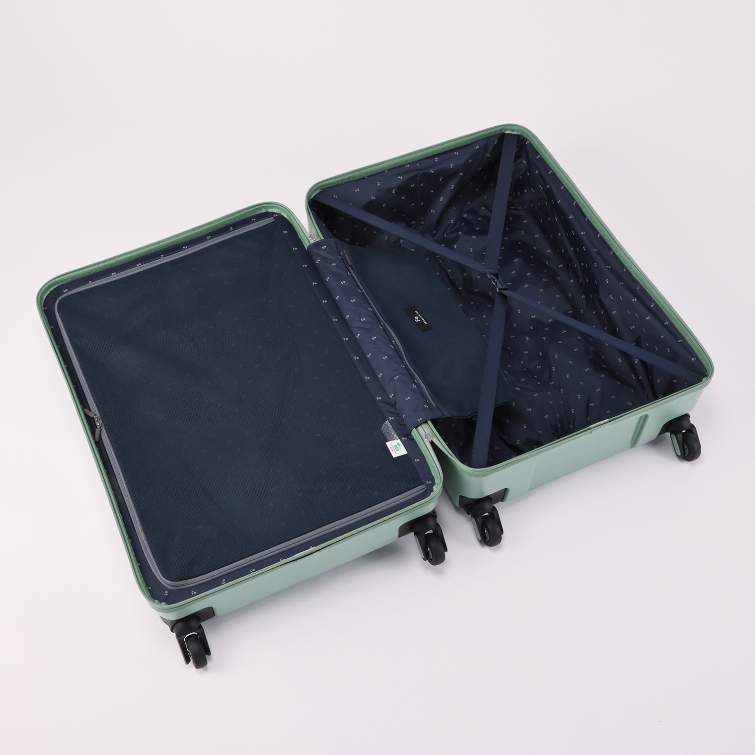 フリクエンター “リエーヴェ” 衝撃緩衝 ６８ｃｍスーツケース 旅行ポーチ７点セット