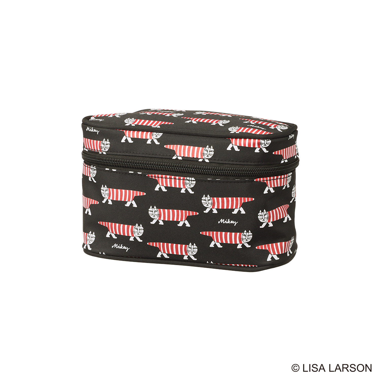 ハピタス× リサ・ラーソン マイキー総柄デザイン お出かけクリアバッグ＆ ポーチ３点セット