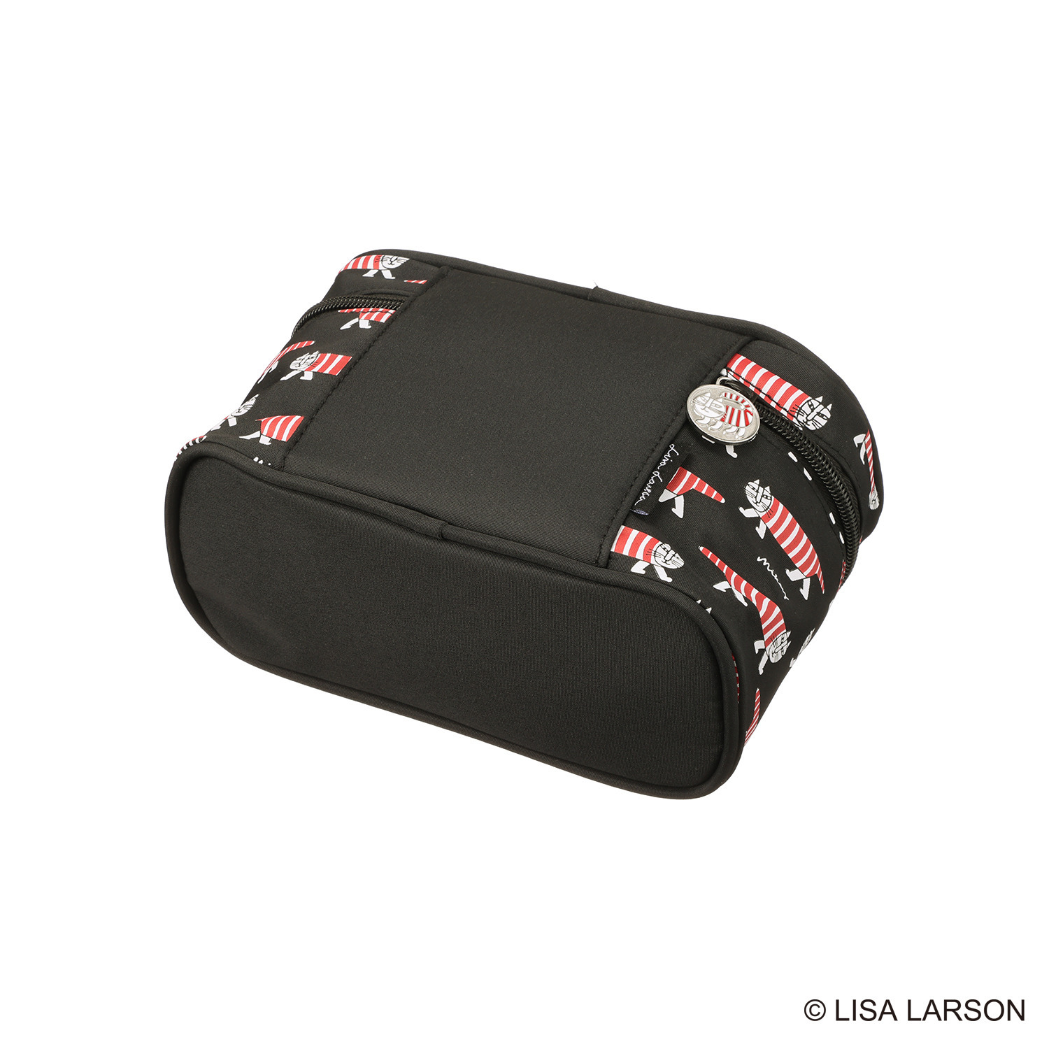 ハピタス× リサ・ラーソン マイキー総柄デザイン お出かけクリアバッグ＆ ポーチ３点セット