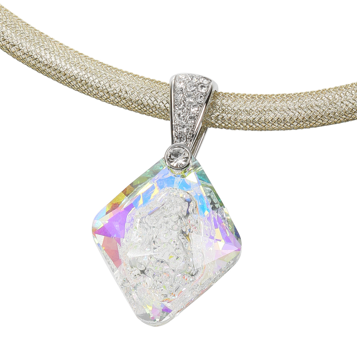 キラキラギフト バイ　アビステ ダイヤ型トップ コードペンダント