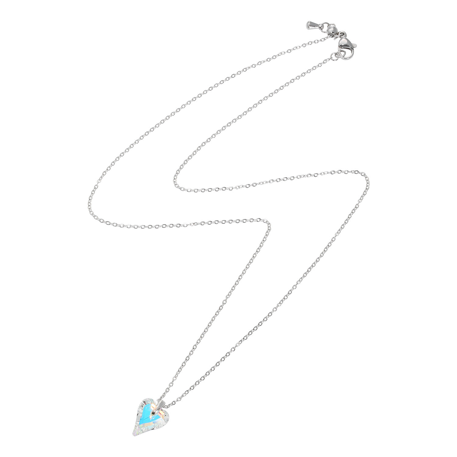 キラキラギフト バイ　アビステ ステンレス スモールハート ネックレス