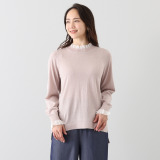 Ｔ．Ｆ．Ｄ．Ｃ． ブリランテラメ オーガンジーフリル 配色ニットプルオーバー