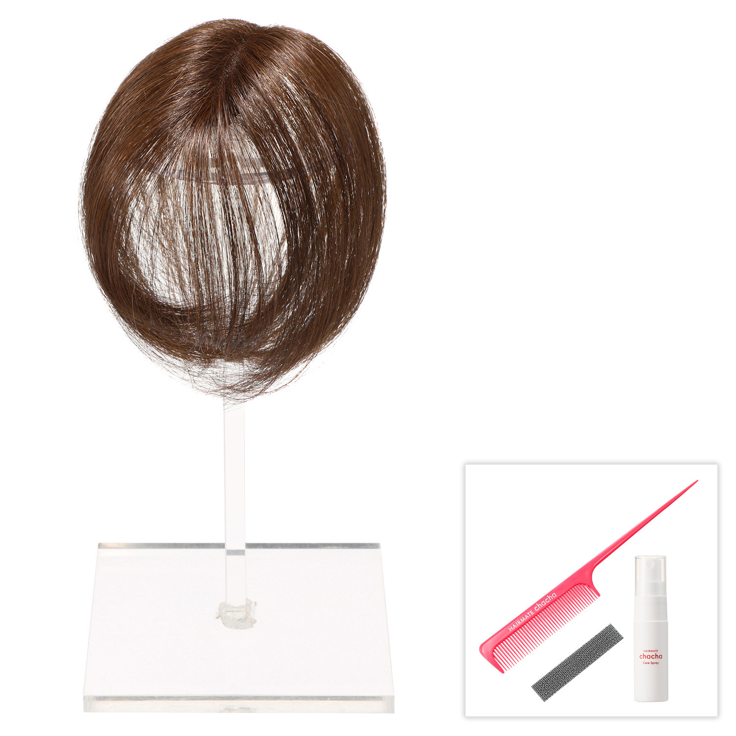 ぺスカ 特許取得！ ふんわりボリューム演出 クリップ不要！白髪特化型 ポイントウィッグ 新　チャチャ＜ショート＞ 特別セット