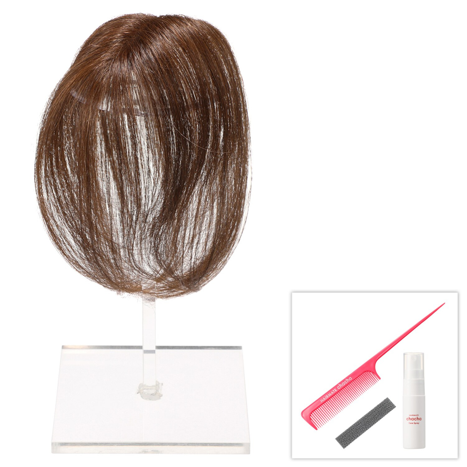 ぺスカ 特許取得！ ふんわりボリューム演出 クリップ不要！白髪特化型 ポイントウィッグ 新　チャチャ＜ロング＞ 特別セット