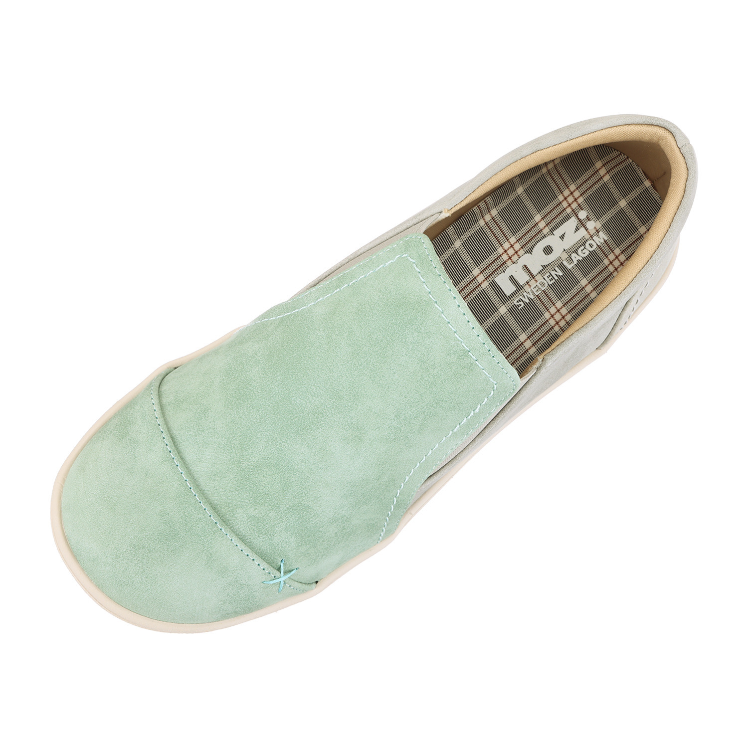 モズ 程良い厚底 超軽量 スリッポンシューズ