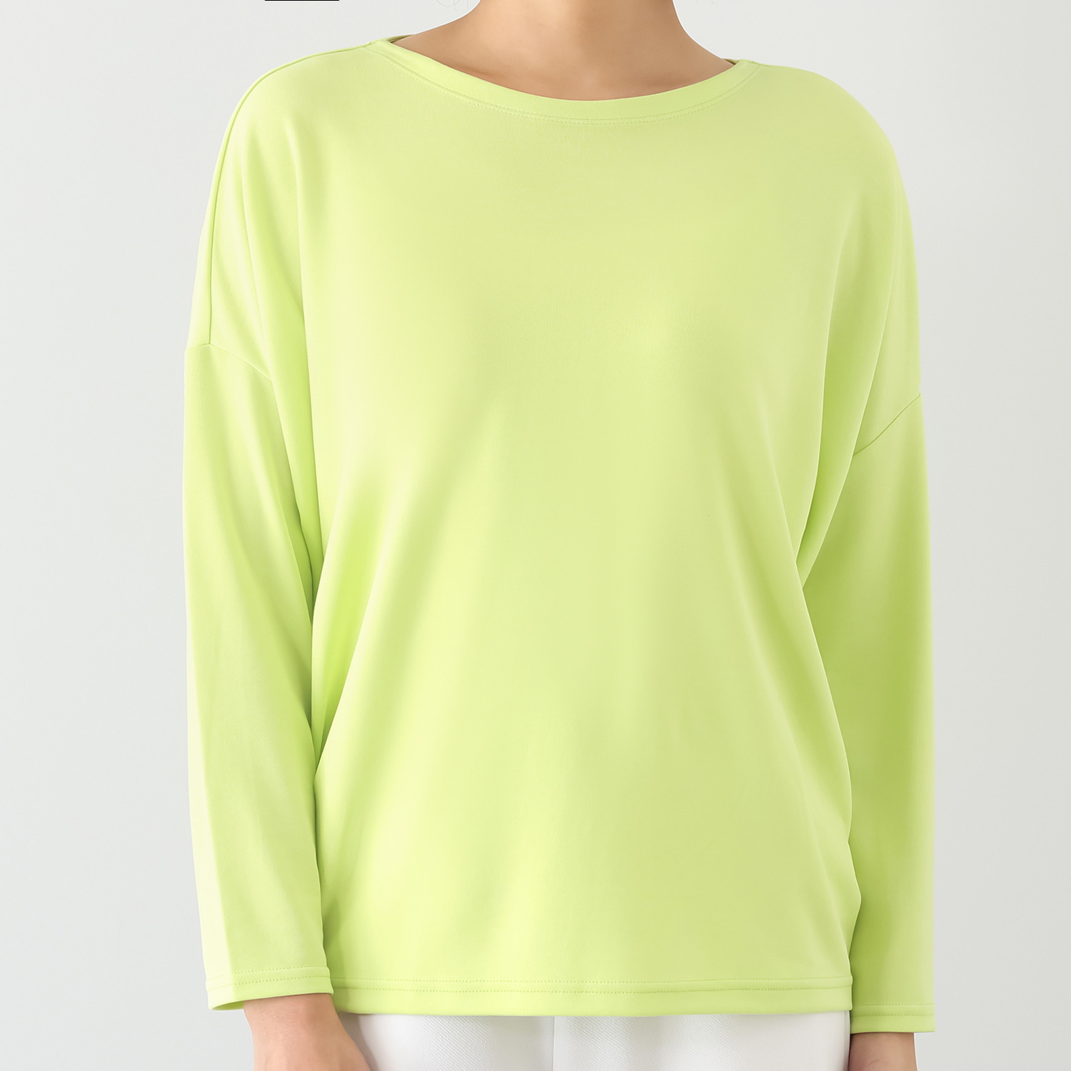 ココンライフ　ドゥ ＵＶカット・吸放湿 キュプラ混 ダンボールニット ラウンドネックＴシャツ