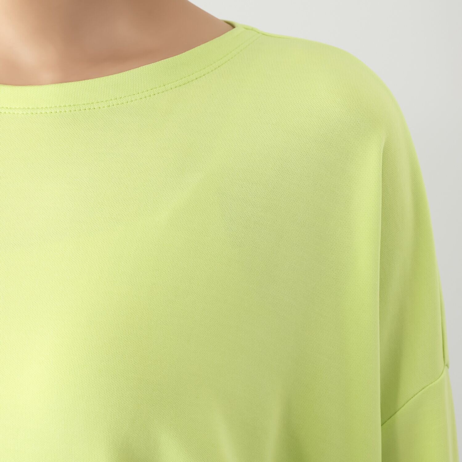 ココンライフ　ドゥ ＵＶカット・吸放湿 キュプラ混 ダンボールニット ラウンドネックＴシャツ