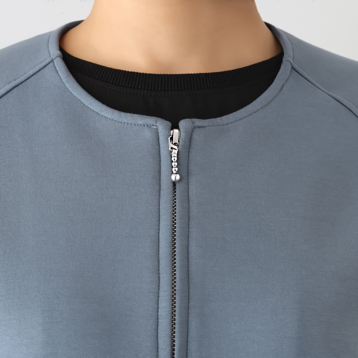 チーロ ダンボールニット ノーカラーブルゾン